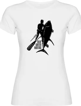 Maglietta A Maniche Corte Da Donna Blue Water Hunting - Kruskis - FashionsVida