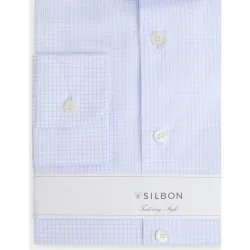 Camisa de vestir de hombre slim de cuadros pequeños