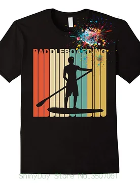 Vintage Paddleboarding Silhouette T-Shirt 100% Cotton O-Neck Summer Short Sleeve Casual Mens T-shirt Size S-3XL - Aliexpress - FashionsVida