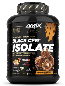 Proteine Del Siero Del Latte Isolate Black Cfm Croccante Di Caramelle 2kg - Amix - FashionsVida