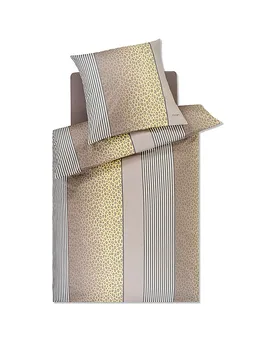 Satin Bettwäsche LEO 70x90cm / 140x220cm Vanilla creme - Joop! - FashionsVida