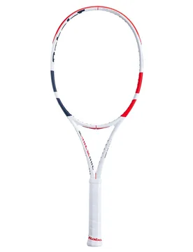 Pure Strike 100 Unstrung Tennis Racket White / Red / Black 0 - Babolat - FashionsVida