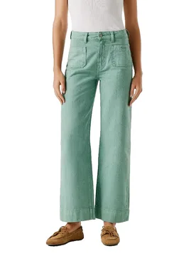 Jeans A Vita Alta Straight Uhw Lexa Bleach Green / Green 24 - Pepe jeans - FashionsVida