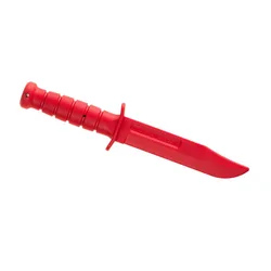 Couteau Rubberized Training Red One Size unisex