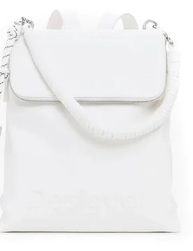 Half Logo Zaino 25SAKP45 1000 Bianco - Desigual - FashionsVida