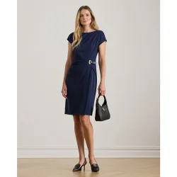 Vestido midi con mangas casquillo