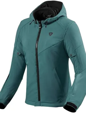 Giubbotto Moto Donna Afterburn H2O Ladies Verde Scuro taglia 36 - Rev'it - FashionsVida