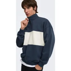 Only & Sons - Sudadera de hombre con cremallera hasta el pecho