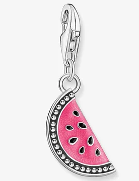 Women's Watermelon Enamel Pendant Charm 2213-664-7 in Pink - Pink - Size: One Size - Thomas sabo - FashionsVida