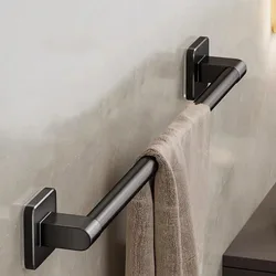 Toallero de baño de aleación de aluminio, accesorios organizadores de ducha multifuncionales, accesorios de baño, herramientas de baño