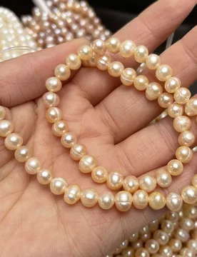 Mm Natural Freshwater Pearls Near-Round Orange Purple Spacer Beads for DIY Jewelry Making Necklace Earring Bracelet Women - Aliexpress - FashionsVida