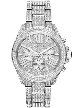 Womens Mk6317 Wren 42 Mm Stainless Steel Chronograph Ladies Watch - Silver - One Size - Michael kors - FashionsVida