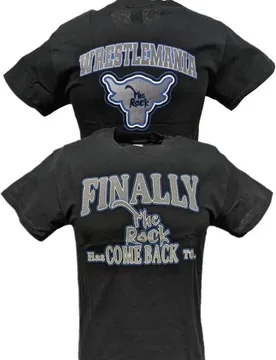 HOT SALE T SHIRTS Finally The Rock Has Come Back To Wrestlemania T-Shirt 00009502#A Wrestling Sports TEE Famous Wrestler F - Aliexpress - FashionsVida