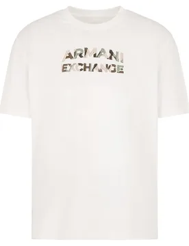 Exchange T-shirt à Manches Courtes 6dzthc-zjbyz Off White S - Giorgio Armani - FashionsVida