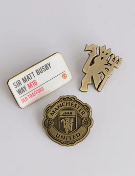 Manchester United Badge Set 3 Pack Multi - FOCO - FashionsVida