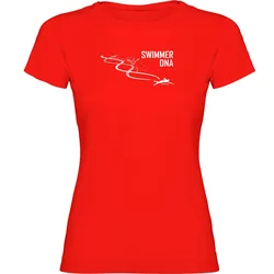Swimming Dna Short Sleeve T-shirt Red M Women