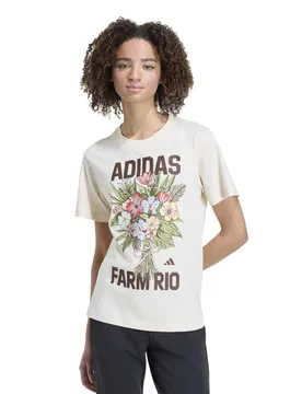 X FARM Rio Pure Cotton T-Shirt Soft White female - Adidas - FashionsVida