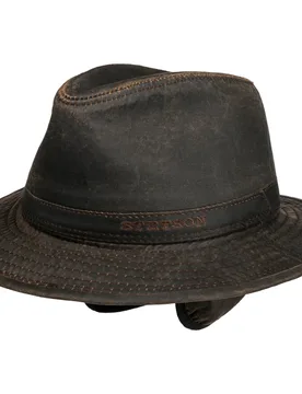 Berico Ear Flaps Traveller Hat by - brown - Size: L (58-59 cm) - Stetson - FashionsVida
