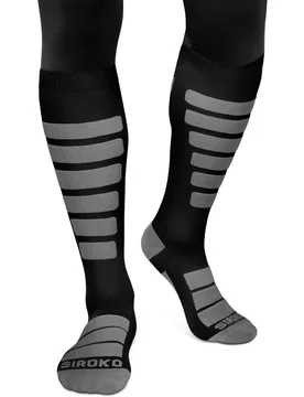 Calcetines para para snow y esquí AORAKI Black - Siroko - FashionsVida