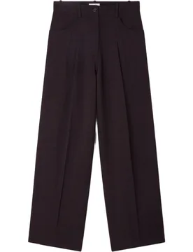Pantalones anchos de mujer ancho liso - sandro - FashionsVida