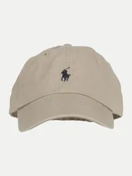 Polo Cap mit Logo-Stickerei Beige