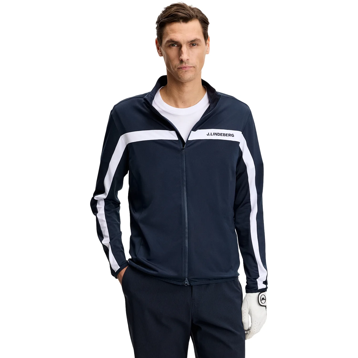 Layer Jarvis Full Zip, navy s - J.lindeberg - FashionsVida