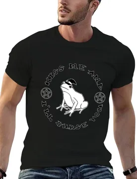 Kiss me and I'll curse you T-Shirt man t shirts cotton t shirts for man slim fit t shirt man designer T-shirt - Aliexpress - FashionsVida