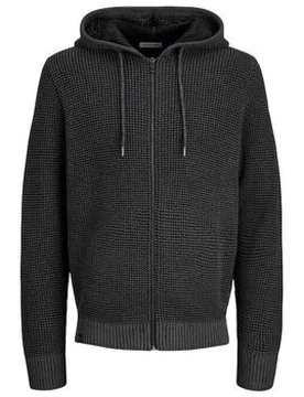 Kapuzensweaters 12278966 Ethan Zip-Black Eu L - Jack & jones - FashionsVida