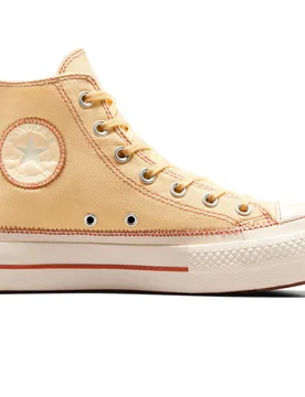 Chuck taylor all star lift platform contrast stitching zapatilla moda mujer Marron (37) - Converse - FashionsVida