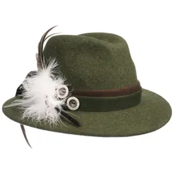 Marietta Tyrolean Hat by - olive - Damen - Size: 57 cm