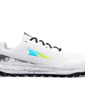 Lone Peak 9+ Trail Running Shoes White / Blue Fish / Shrp Gn UK 10 Men - Altra - FashionsVida