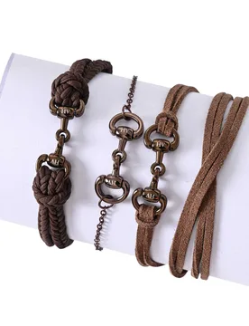 Armband 3er Set HVP JULA, brown - HV POLO - FashionsVida