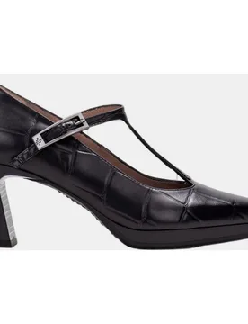 Zapatos de mujer t-bar en piel grabada big coco - Hispanitas - FashionsVida