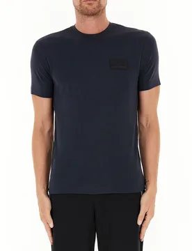 T-shirt girocollo BLU S - EA7 EMPORIO ARMANI - FashionsVida