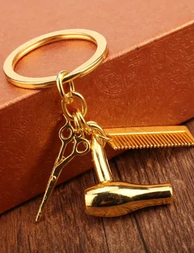 Charm Keychain Hairdresser Gift Comb Scissors Hair Dryer Car Interior Pendant Jewelry Gift Personality Keychain Personality - Aliexpress - FashionsVida