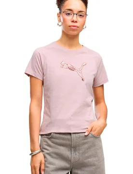 Ess sequins tee camiseta manga corta mujer Rosa (XL) - Puma - FashionsVida