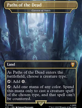Cavern of Souls [Paths of the Dead] (Borderless Art foil) The Lord of the Rings Commander - Magic: The Gathering - FashionsVida