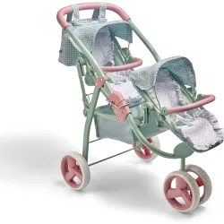 Silla gemelar de paseo para muñecos bebé