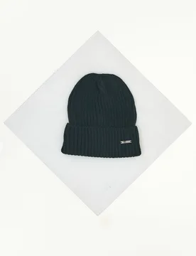 Berretto a Coste Nero Gianmarco Venturi 73341 da Uomo - GMV - FashionsVida