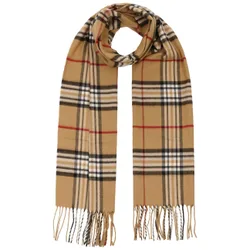 Checked Cashmink Scarf by - camel - Female