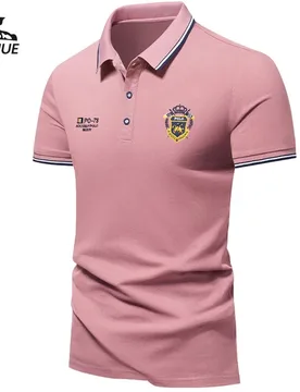 Men's high quality summer new lapel men's short sleeve polo shirt fringe embroidery business casual men's polo shirt M-4XL 903 - Aliexpress - FashionsVida
