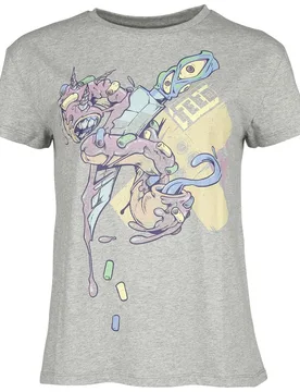 T-Shirt für Damen grau "T-Shirt with Monster Donut" von - Frauen - female - RED by EMP - FashionsVida