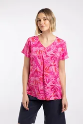 Solle Womens Printed Blouse - - Size: 8
