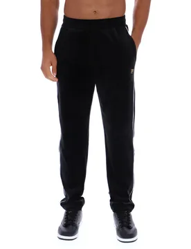 Black Wella Straight Leg Velour Pants - XS - FILA - FashionsVida