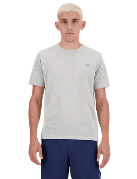 Athletics T-shirt Herren T-Shirts - Grau - Größe S - Poly Jersey Grey S - New Balance - FashionsVida