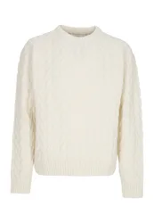 Maglione Uomo Logo Knit Sweater Cream