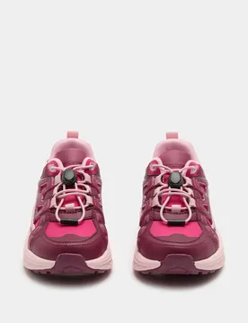 Kids' Freshfeet™ Toggle Trainers (4 Small - 2 Large) Pink Mix Female - M&S - FashionsVida