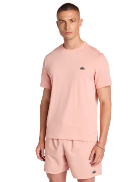 Small Logo Men T-Shirts - Pink - Size XL - Poly Jersey - Pink - Size: Extra Large - Lacoste - FashionsVida