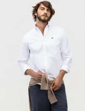 Camisa de hombre oxford lisa - El Ganso - FashionsVida