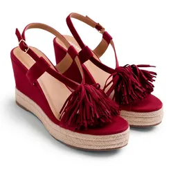 Sandali Con Zeppa Kilosa Burgundy / Wine EU 40